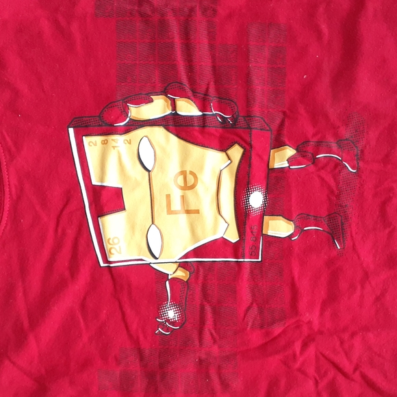 Iron (Fe) Man | Red Graphic Short Sleeve T-Shirt | Disney's MARVEL - Picture 2 of 6